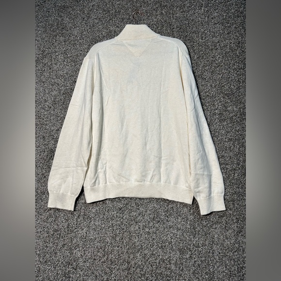 NWT Tommy Hilfiger Men's Long Sleeve Cotton Quarter Zip Pullover Sweater Sz XXL - Picture 4 of 6